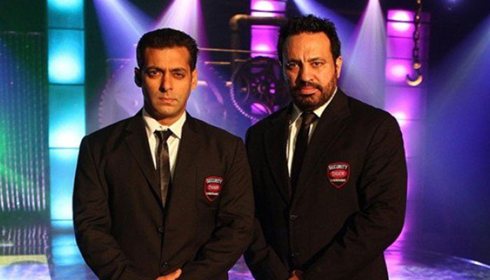 Salman Khan with his personal bodyguard Shera